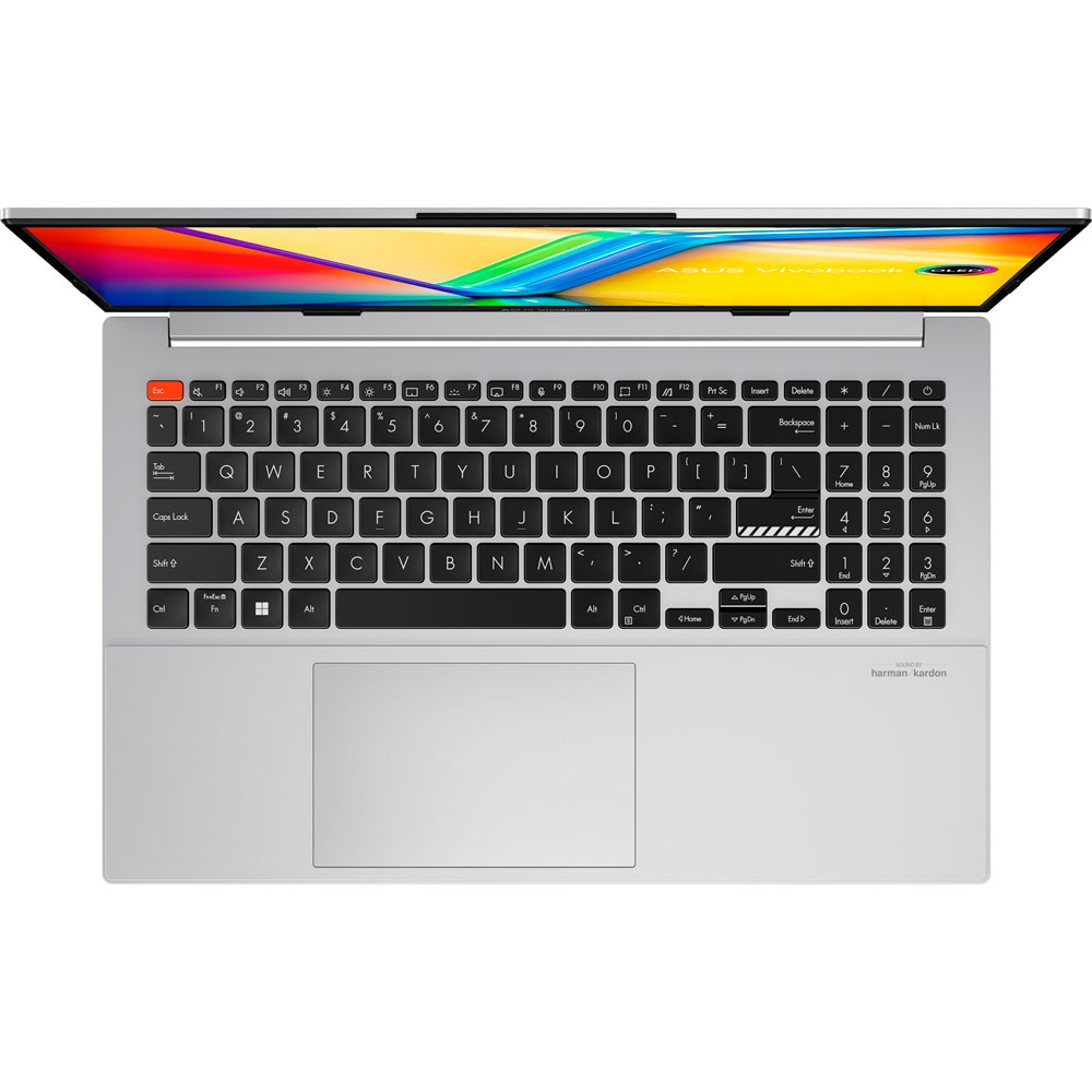 Ноутбук ASUS Vivobook S 15 OLED K5504VA-MA383 Cool Silver (90NB0ZK3-M00ND0) Разрешение дисплея 2880 x 1620