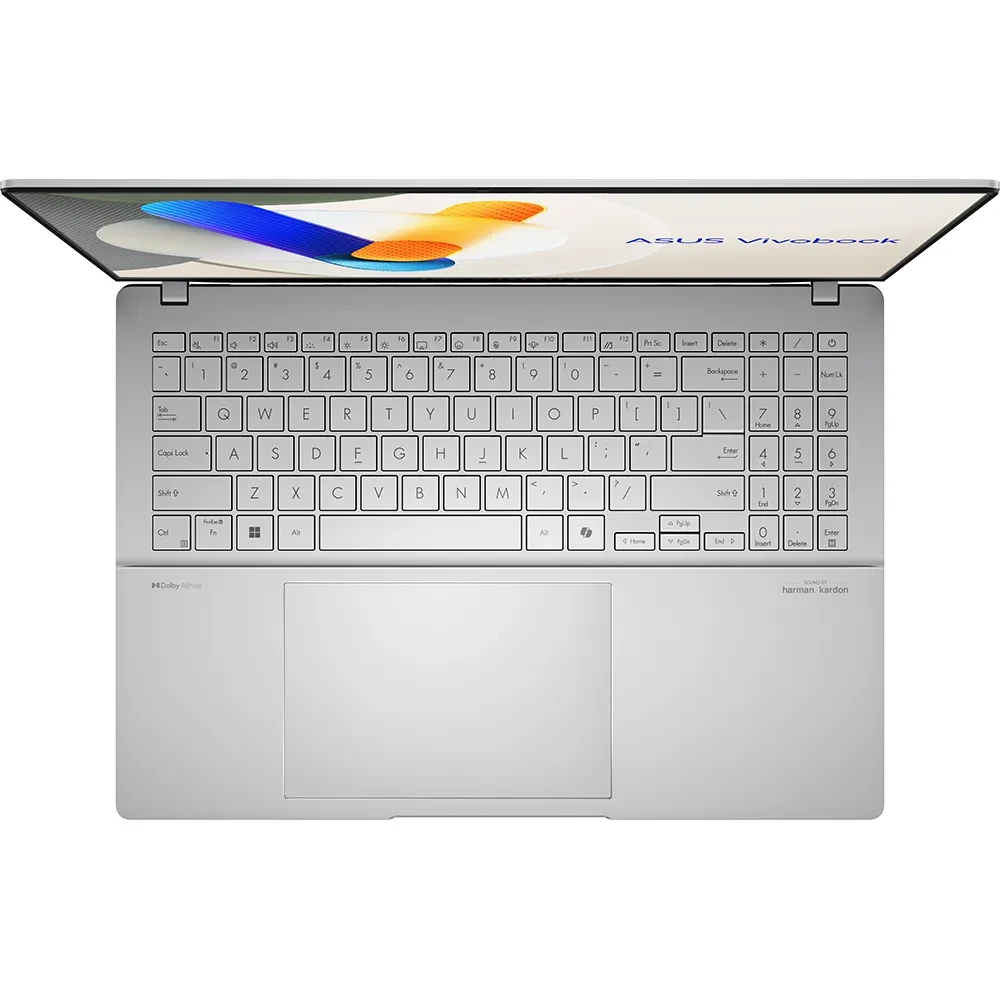 Зовнішній вигляд Ноутбук ASUS Vivobook S 16 OLED M5606UA-MX027 Cool Silver (90NB1483-M00130)