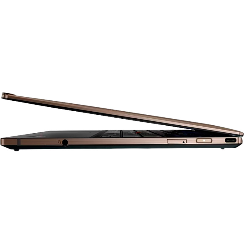 Зовнішній вигляд Ноутбук Lenovo ThinkPad Z13 Gen 2 Flax Fiber Bronze Black (21JV0008RT)