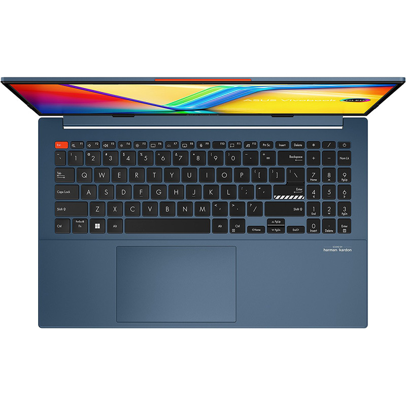 Зовнішній вигляд Ноутбук ASUS Vivobook OLED K5504VA-MA381 Blue (90NB0ZK1-M00NB0)