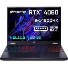 з 32 Гб оперативної пам'яті Ноутбук ACER Predator Helios Neo 16 PHN16-72-90Y5 Abyssal Black (NH.QRFEU.00D)