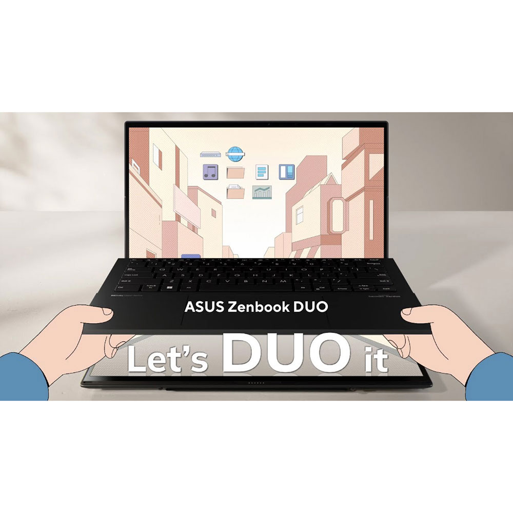 Обзор Ноутбук ASUS Zenbook Duo OLED UX8406MA-QL405W Inkwell Gray (90NB12U1-M00NB0)