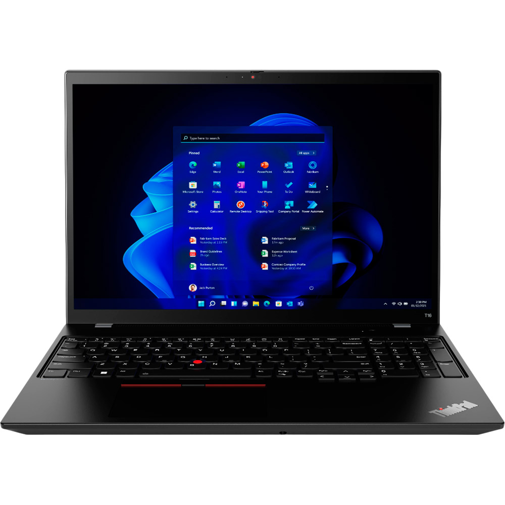 Ноутбук Lenovo ThinkPad T16 Gen 2 Thunder Black (21K7004ARA) Диагональ дисплея 16