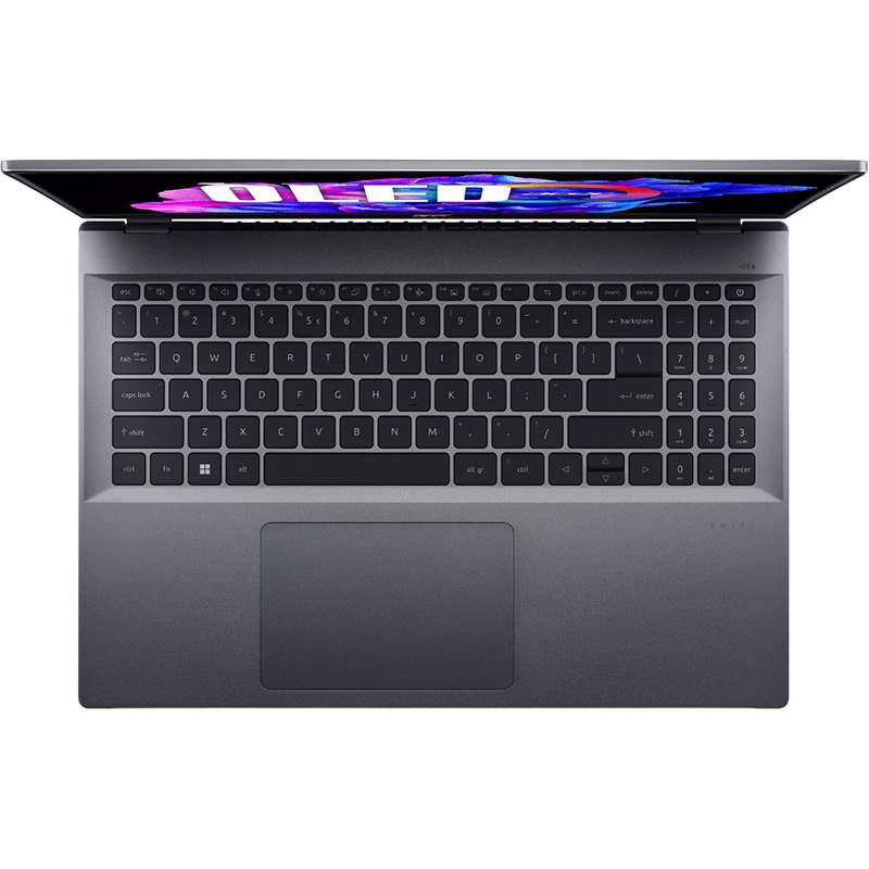 Зовнішній вигляд Ноутбук ACER Swift Go 16 SFG16-71 Steel Gray (NX.KFSEU.001)