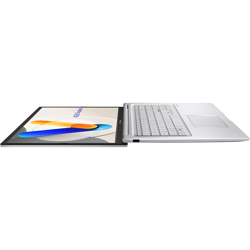 Зовнішній вигляд Ноутбук ASUS Vivobook 17 X1704VA-AU304 Cool Silver (90NB13X1-M000M0)