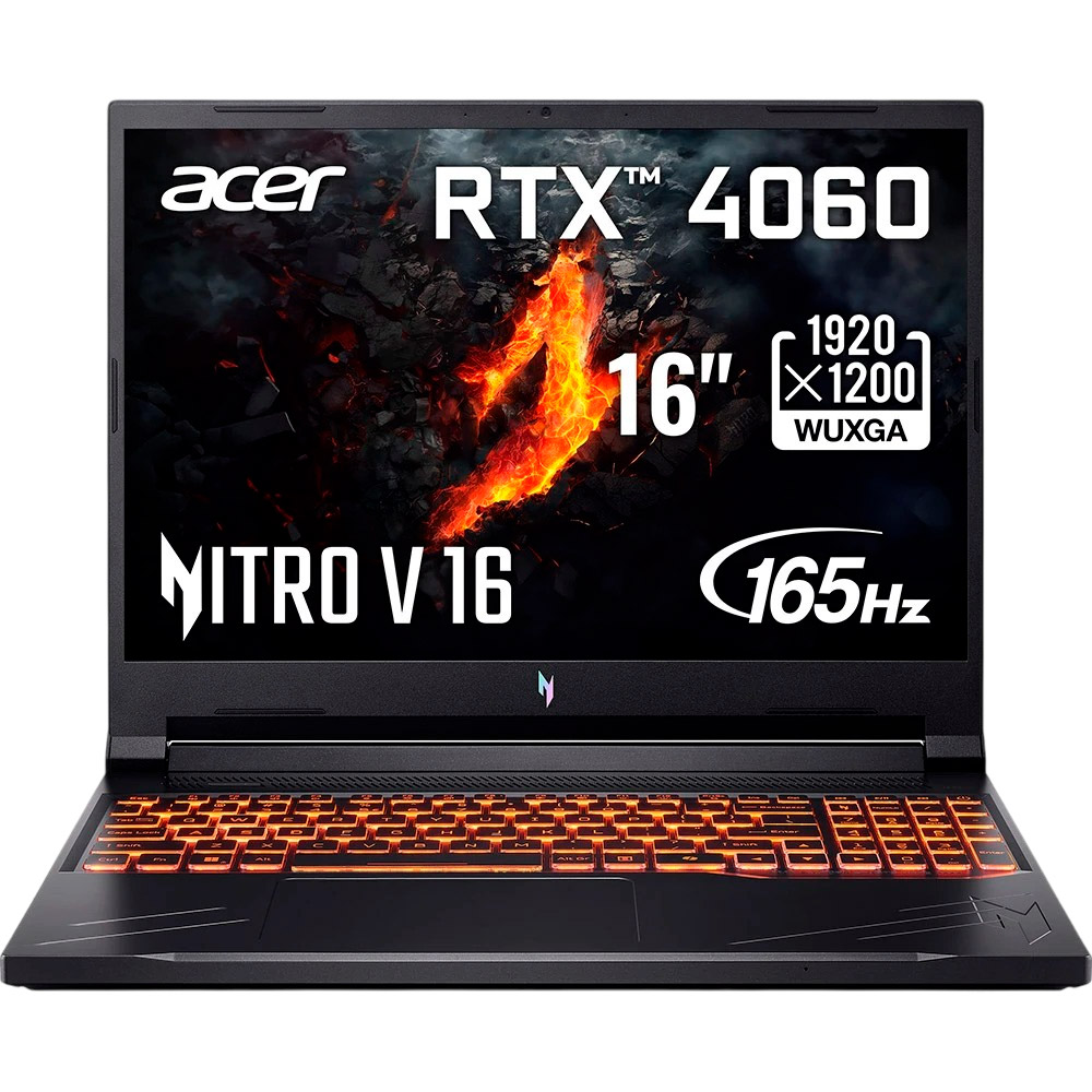 Ноутбук ACER Nitro V 16 ANV16-41 Obsidian Black (NH.QRUEU.009)