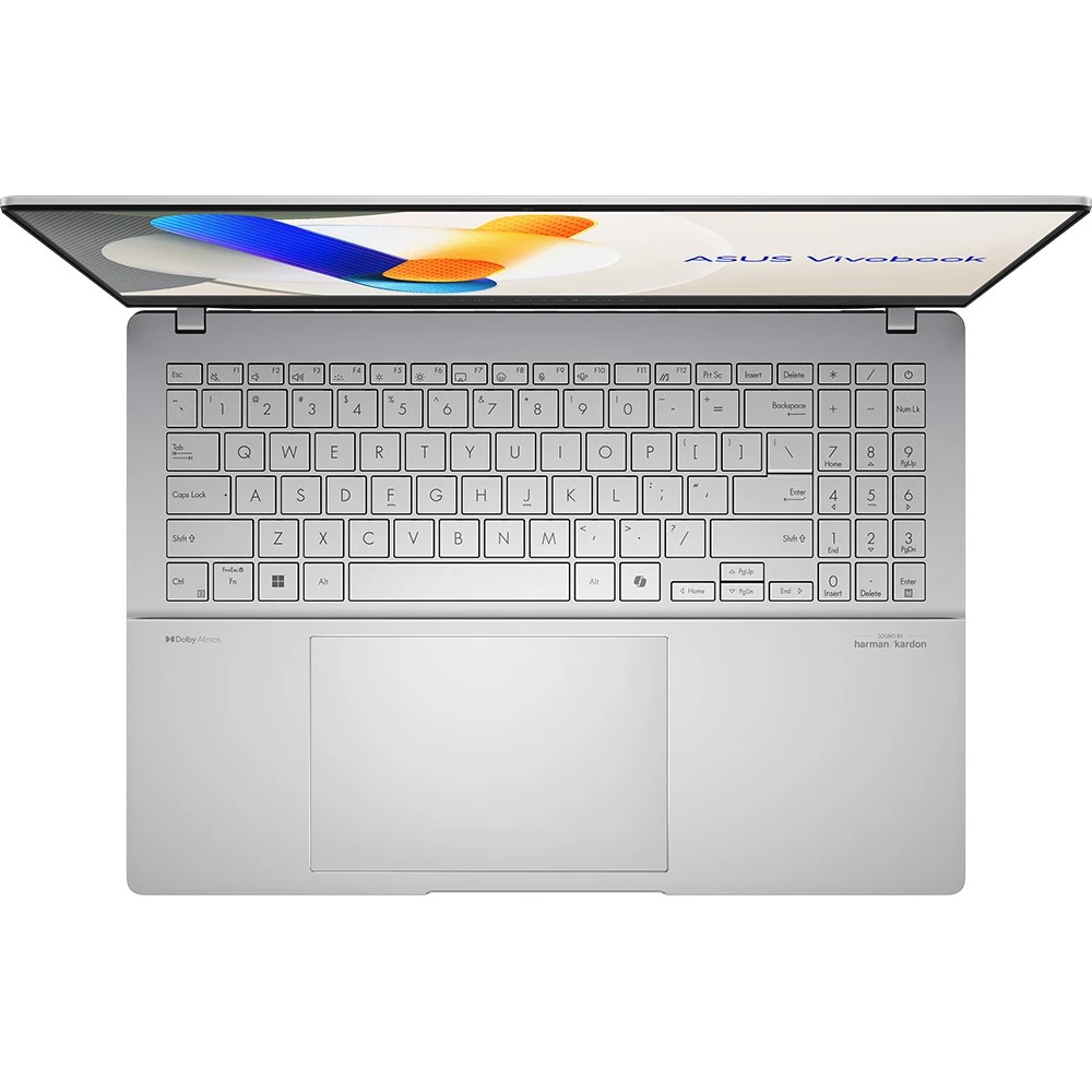 Зовнішній вигляд Ноутбук ASUS Vivobook S 15 OLED K5504VA-MA387 Cool Silver (90NB0ZK3-M00NJ0)