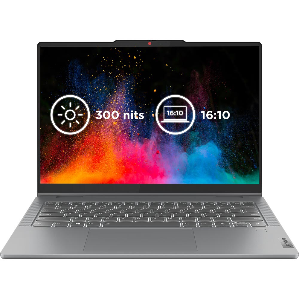 Зовнішній вигляд Ноутбук LENOVO IdeaPad 5 2-in-1 14IRU9 Luna Grey (83KX0047RA)