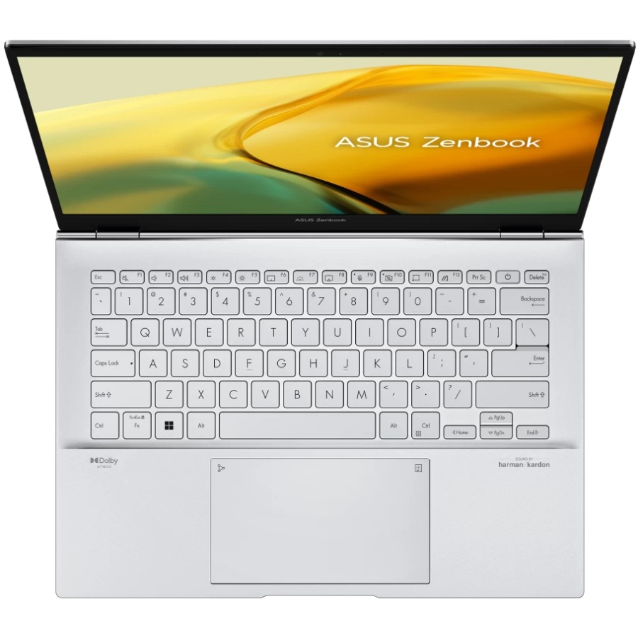 Внешний вид Ноутбук ASUS Zenbook 14 UX3402VA-KP783 Foggy Silver (90NB10G6-M017J0)