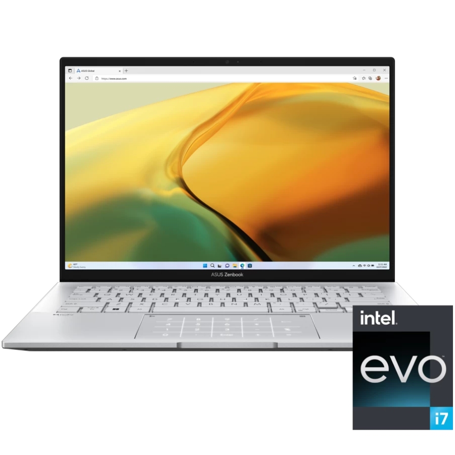 Ноутбук ASUS Zenbook 14 UX3402VA-KP783 Foggy Silver (90NB10G6-M017J0) Частота обновления экрана 60 Гц