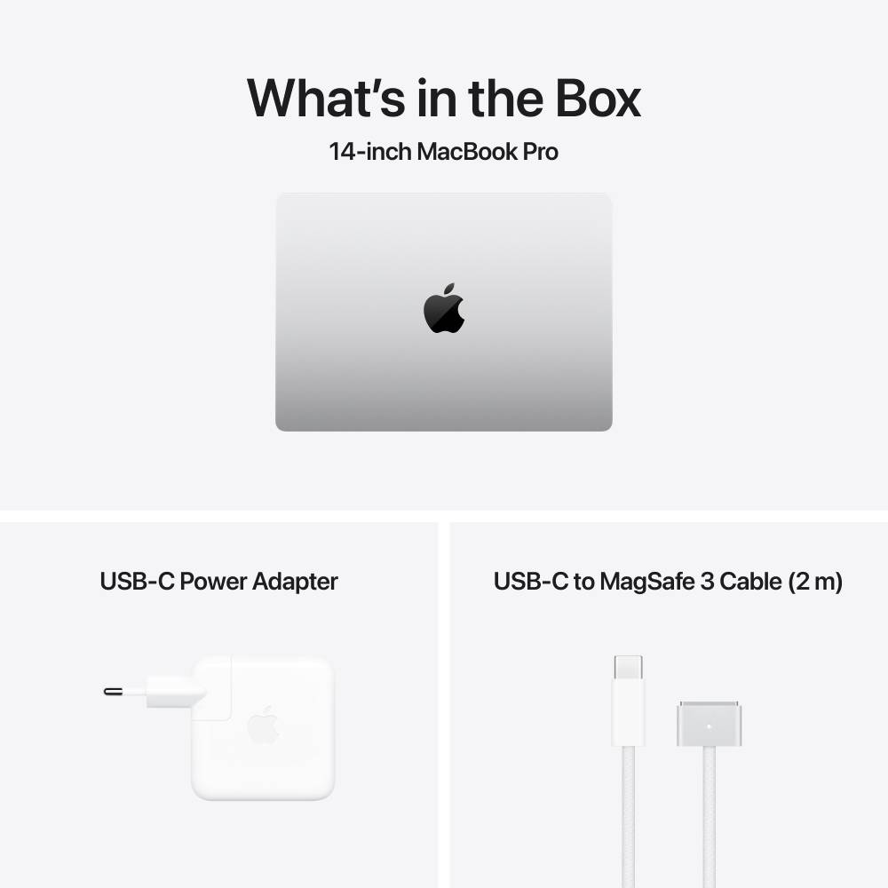 Замовити Ноутбук APPLE MacBook Pro 14' M4 Pro 24/512GB Silver (MX2E3UA/A)