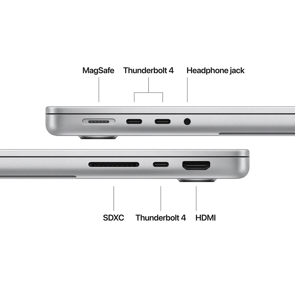 Фото Ноутбук APPLE MacBook Pro 14' M4 24/1TB Silver (MCX14UA/A)