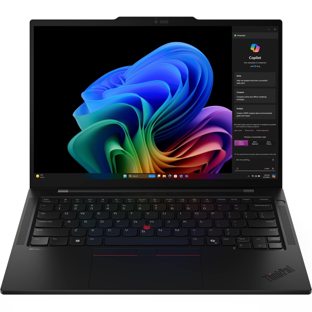 Ноутбук LENOVO ThinkPad T14 G6 Snapdragon Black (21N10009RA) Діагональ дисплея 14