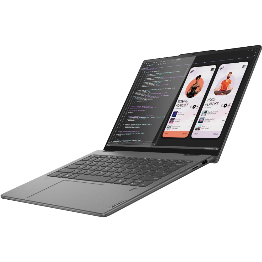 Зовнішній вигляд Ноутбук LENOVO Yoga 7 2 in 1 14IML9 Storm Grey (83DJ00CMRA)