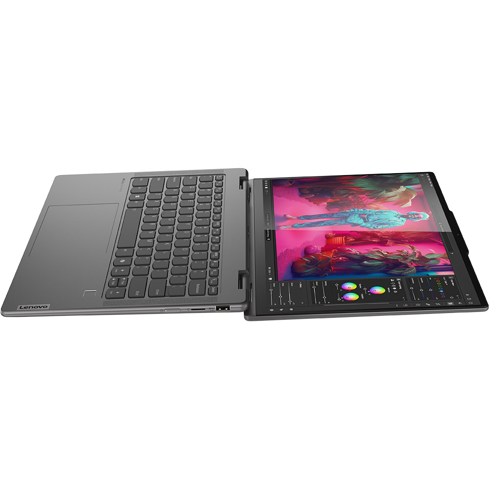 Зовнішній вигляд Ноутбук LENOVO Yoga 7 2 in 1 14IML9 Storm Grey (83DJ00CJRA)