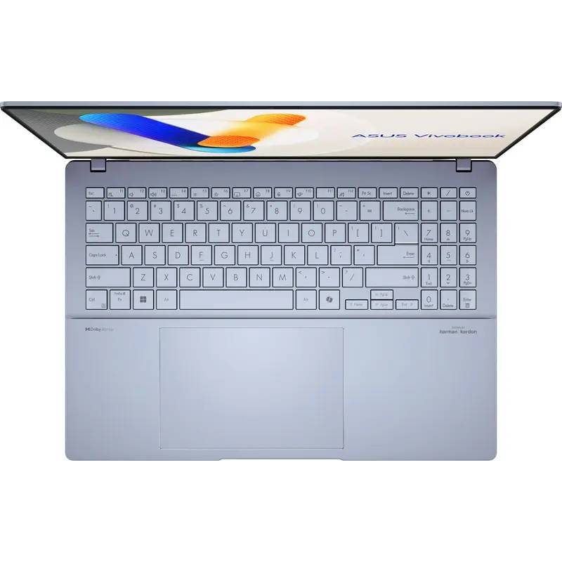 Зовнішній вигляд Ноутбук ASUS Vivobook S 16 OLED S5606MA-MX010X Mist Blue (90NB12E1-M000C0)