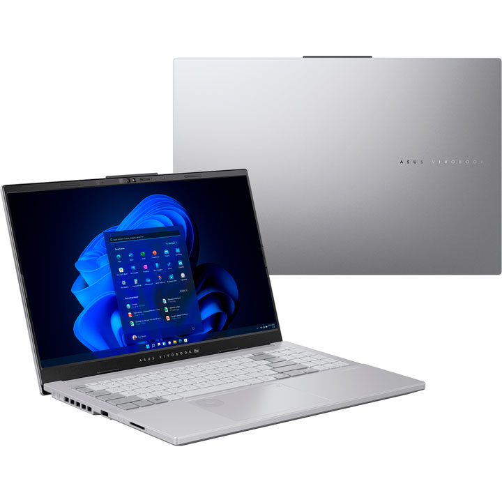 Зовнішній вигляд Ноутбук ASUS Vivobook Pro 15 OLED N6506MV-MA016X Cool Silver (90NB12Y2-M000R0)