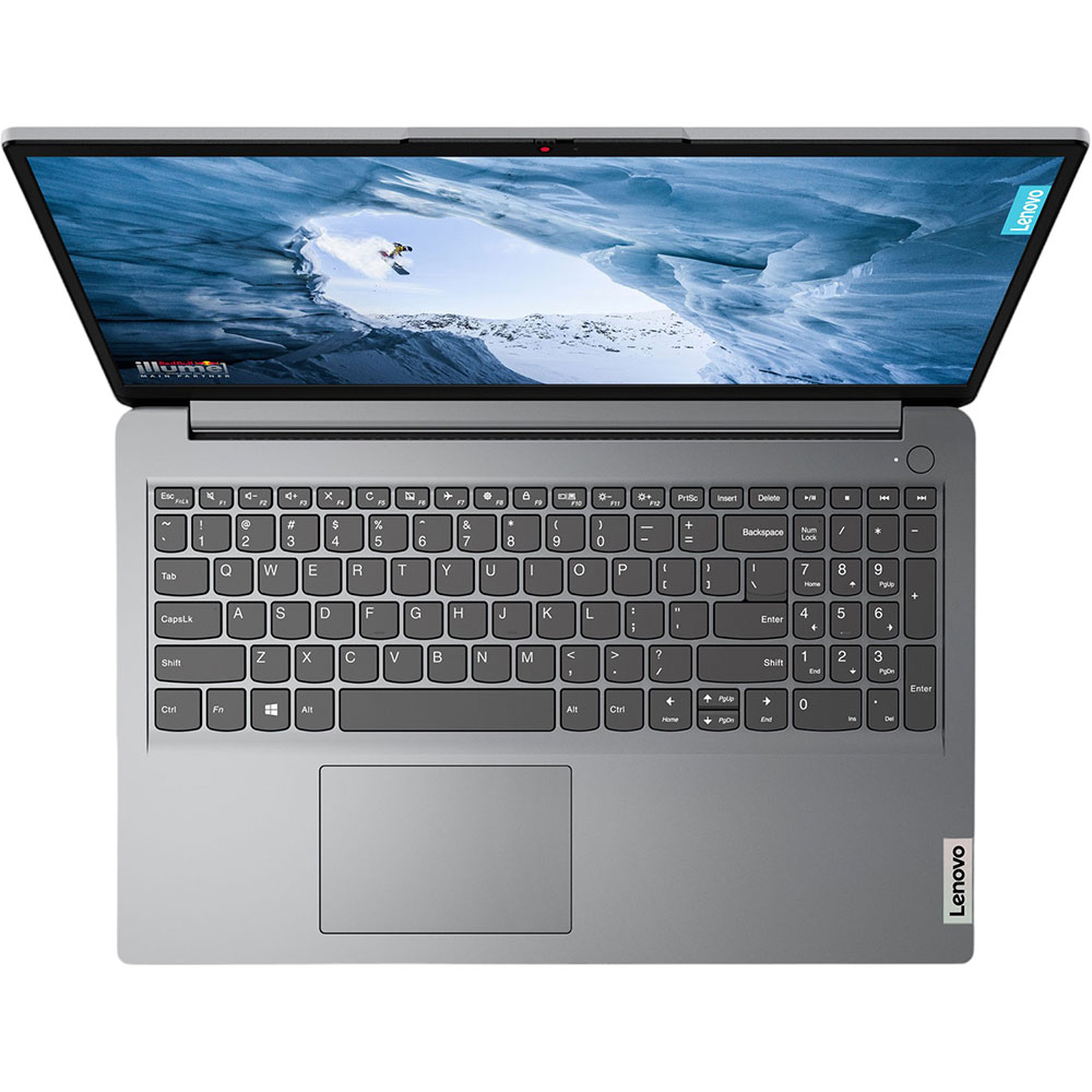 Зовнішній вигляд Ноутбук LENOVO Ideapad 1 15IJL7 Cloud Grey (82LX00BNRA)