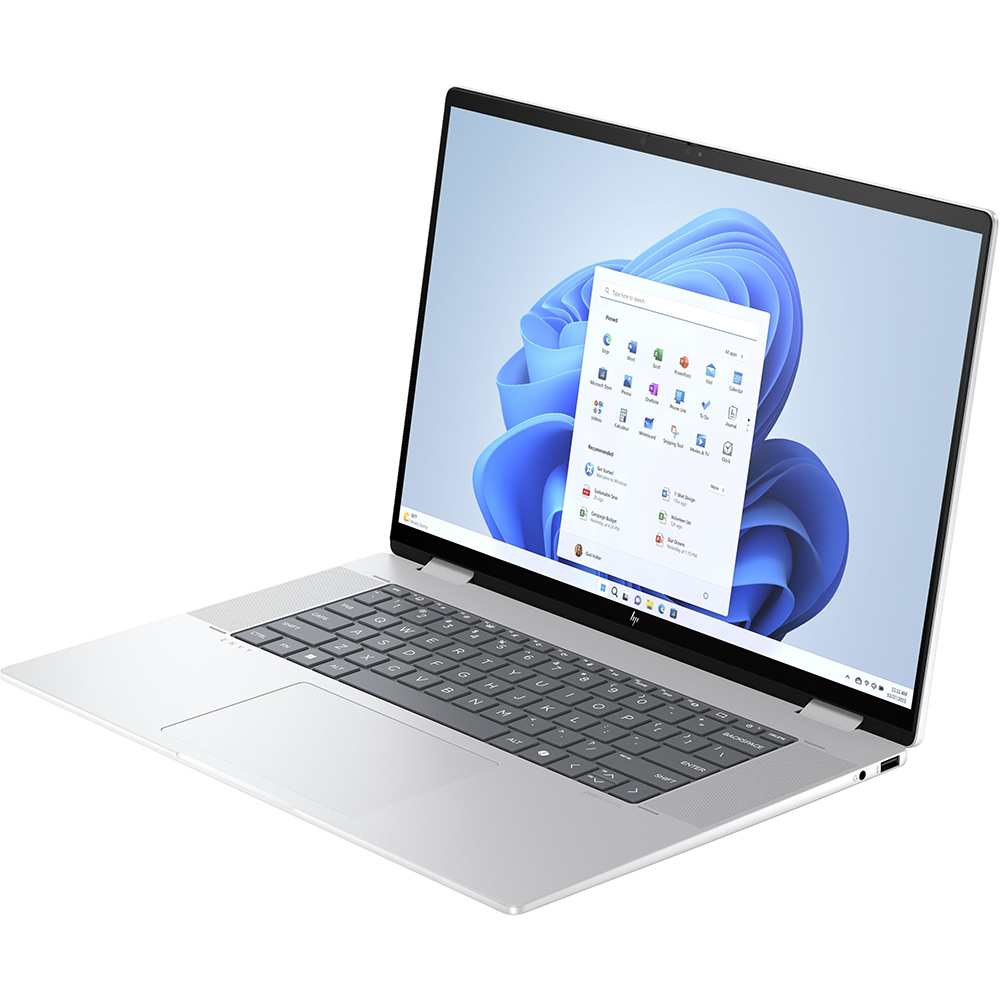 Зовнішній вигляд Ноутбук HP Envy x360 16-ac0003ua Silver (AQ8K6EA)