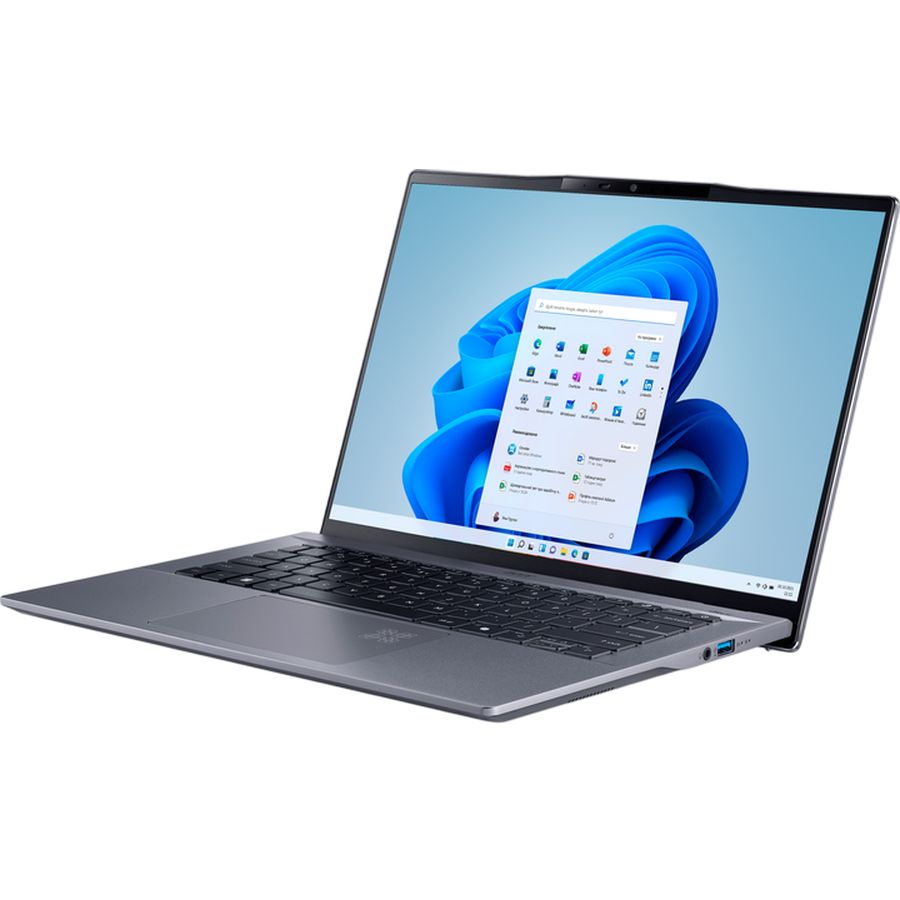 Зовнішній вигляд Ноутбук Acer Swift Go 14 AI SFG14-01 Steel Grey (NX.KYXEU.005)