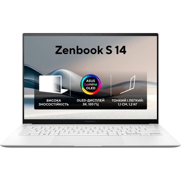 Ноутбук ASUS Zenbook S 14 UX5406SA-PV037W Scandinavian White (90NB14F2-M001B0) Частота обновления экрана 120 Гц