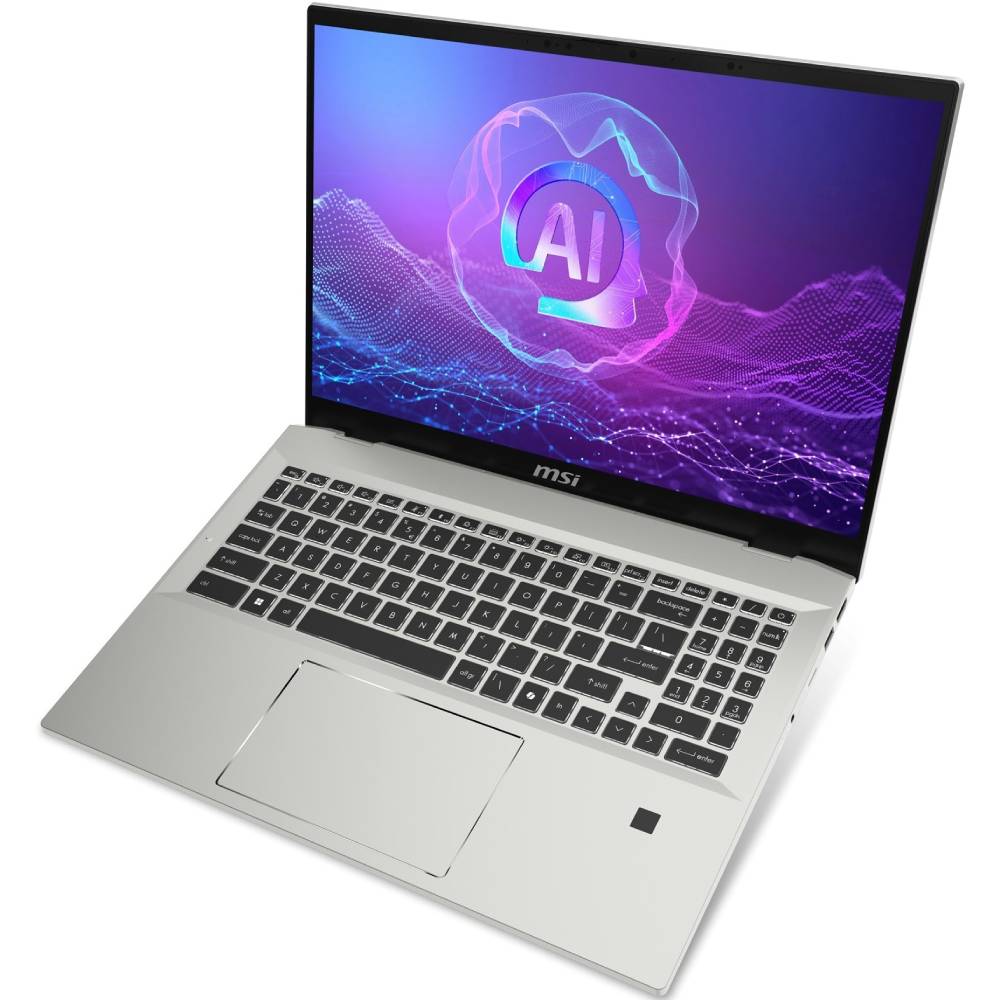 Зовнішній вигляд Ноутбук MSI Prestige A16 AI+ A3HMG-082UA Urban Silver (9S7-159K12-082)