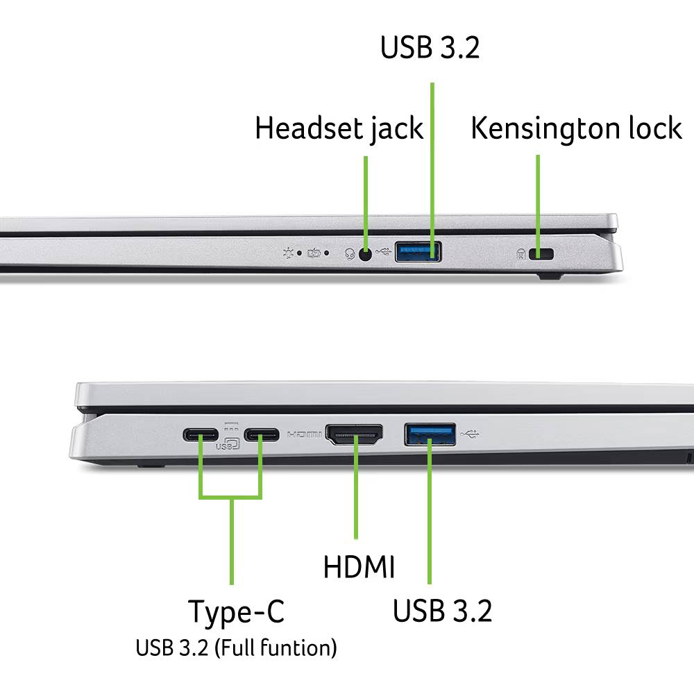 В Україні Ноутбук ACER Extensa 15 EX215-57 Silver (NX.EJBEU.003)