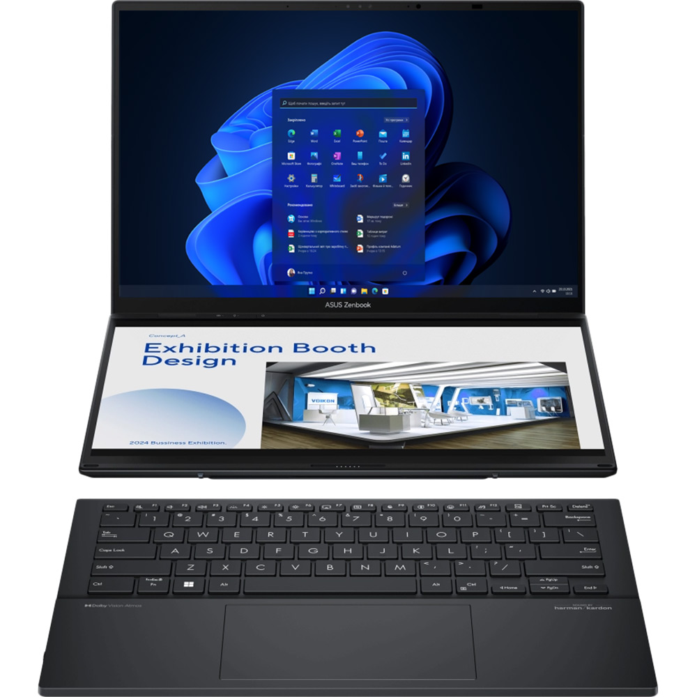 Ноутбук ASUS Zenbook Duo UX8406CA-PZ042X Inkwell Gray (90NB14X1-M001F0)