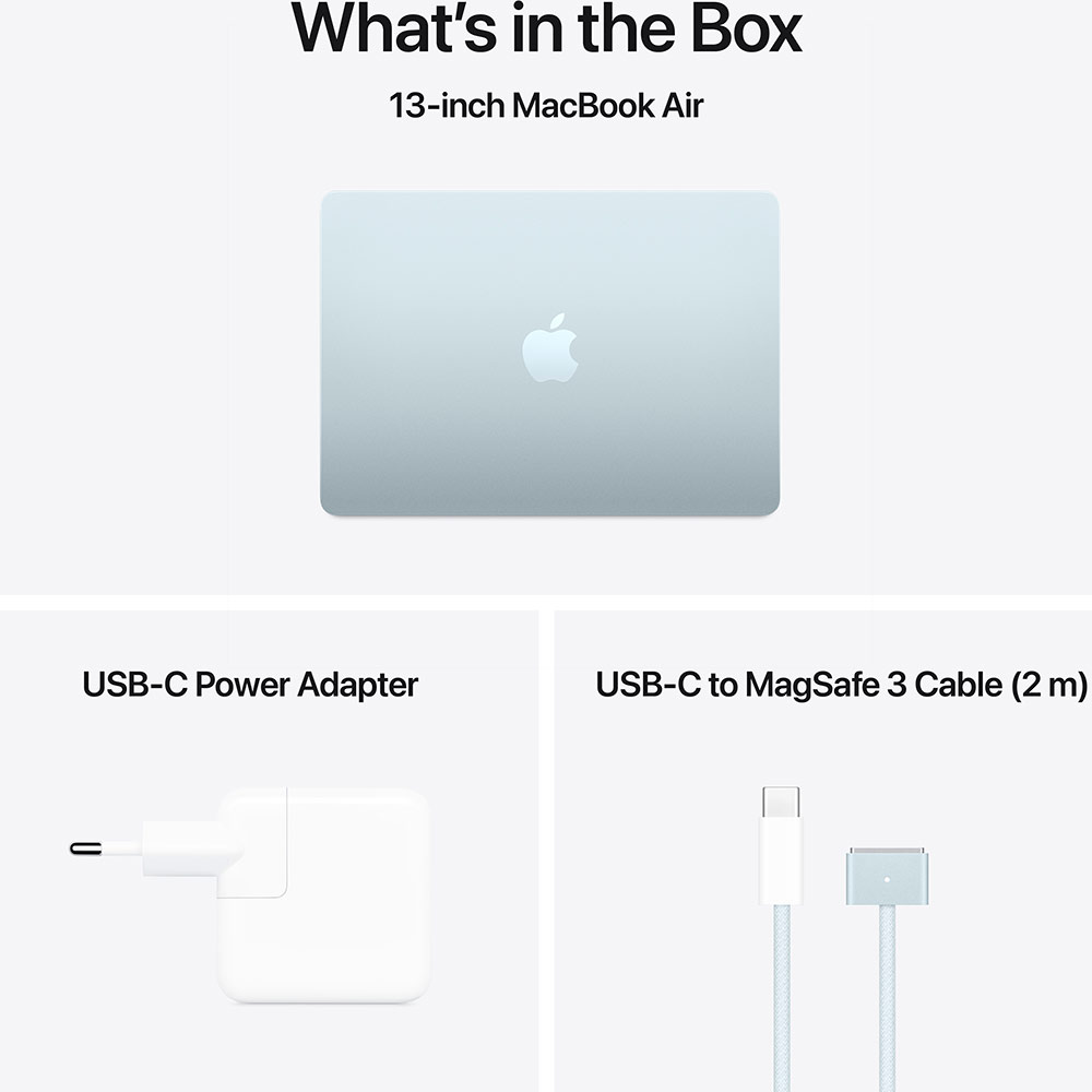 В Україні Ноутбук APPLE MacBook Air 13' M4 256GB Sky Blue (MC6T4UA/A)