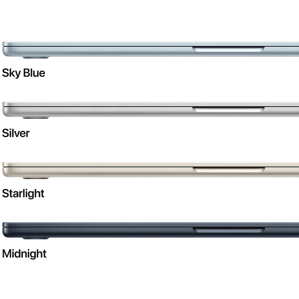 Ноутбук APPLE MacBook Air 15' M4 16/256GB Sky Blue (MC7A4UA/A) Разрешение дисплея 2880 x 1864