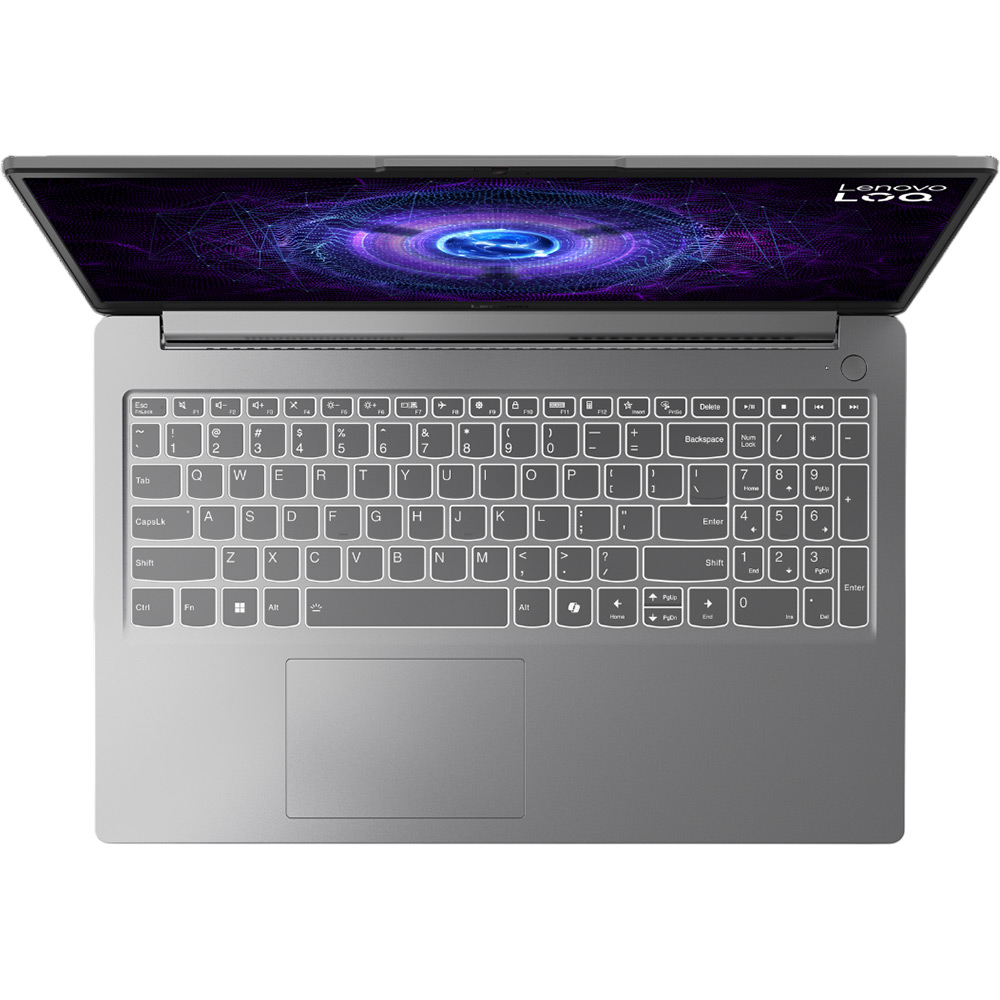 Изображение Ноутбук LENOVO LOQ-15IAX9E Luna Grey (83LK008YRA)