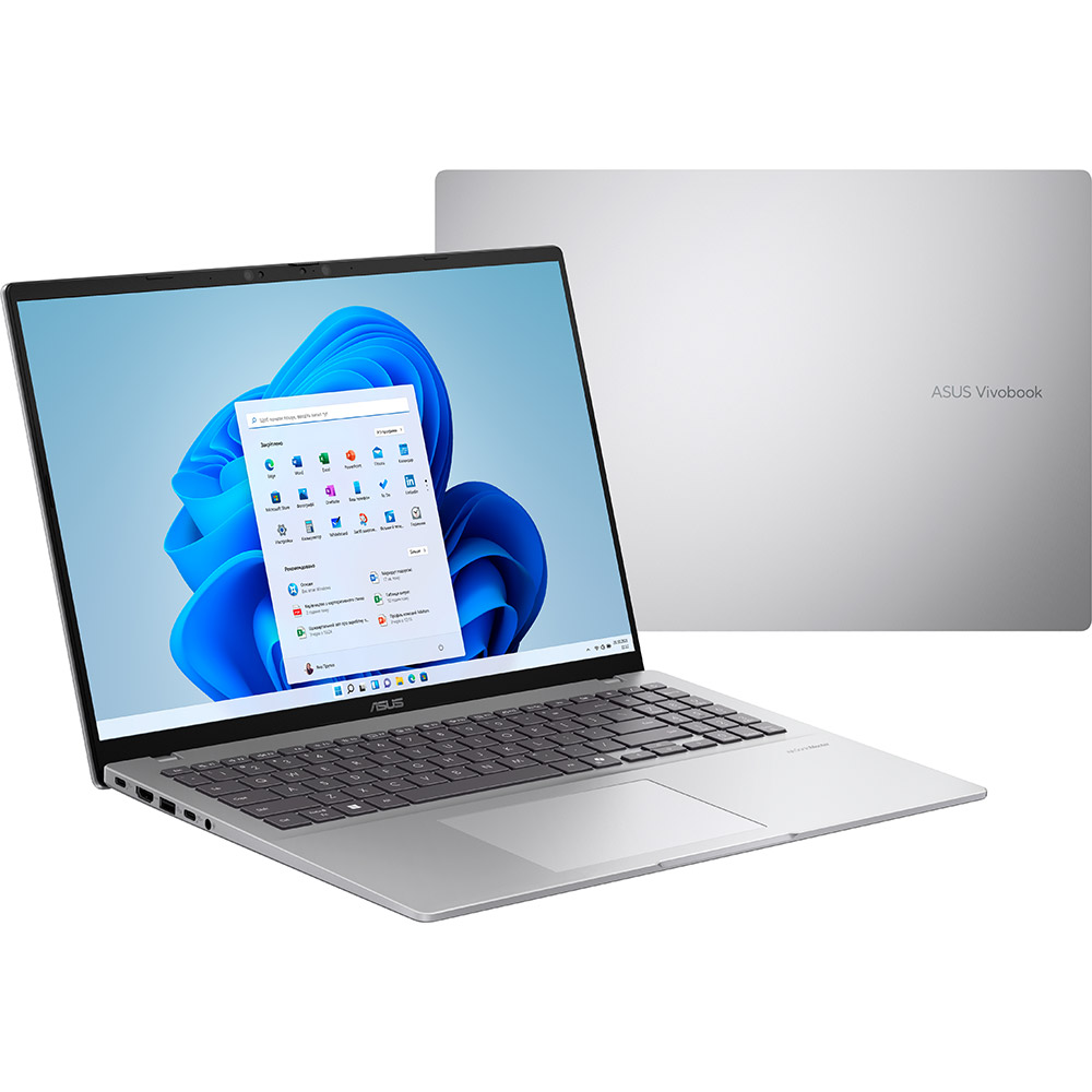 Зовнішній вигляд Ноутбук ASUS VivoBook 16 X1607QA-MB055W Cool Silver (90NB15Z2-M004X0)