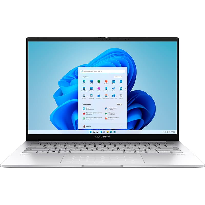 Ноутбук ASUS Zenbook 14 OLED UX3405CA-PP072W Foggy Silver (90NB14W2-M002E0)