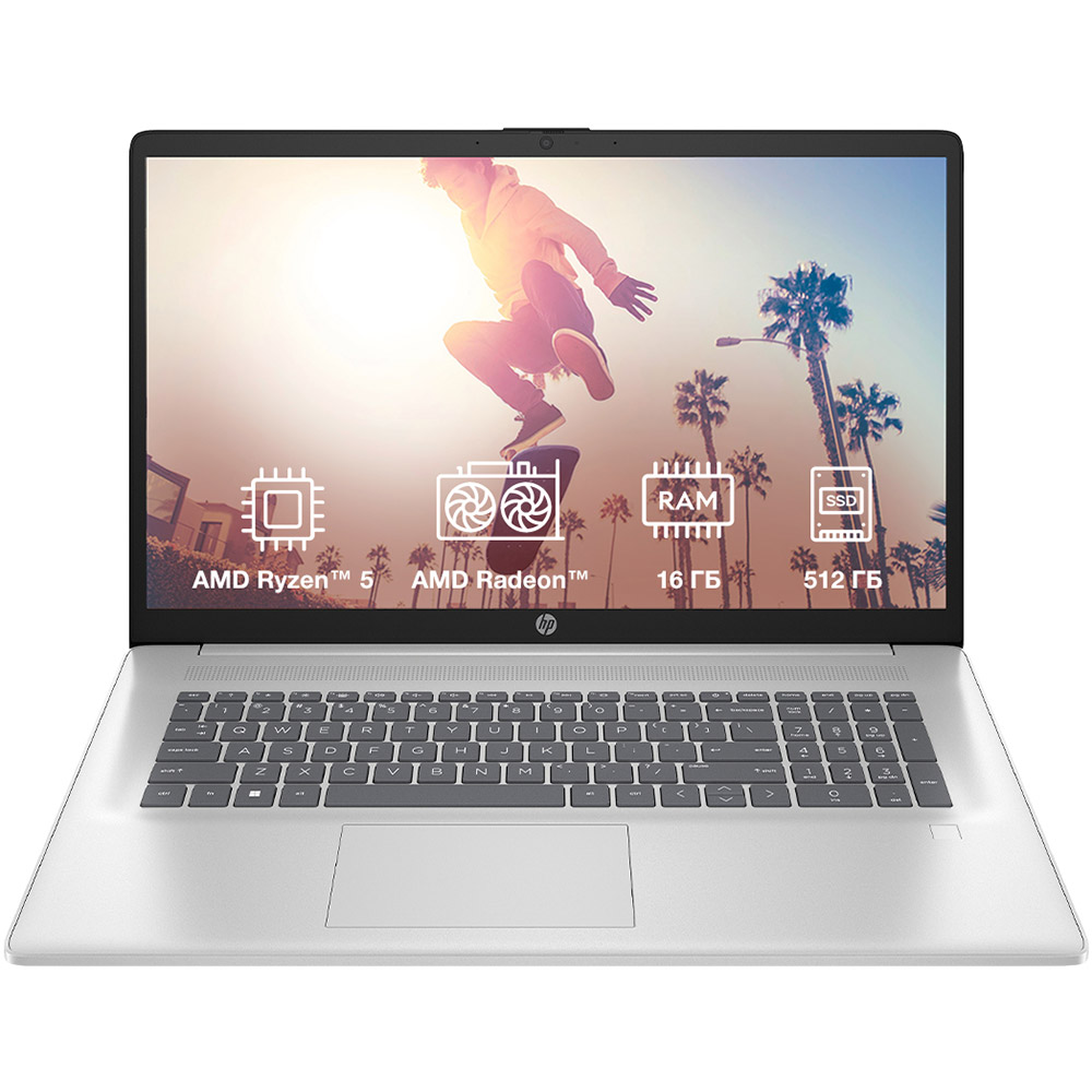 Ноутбук HP Laptop 17-cp2028ua Natural Silver (BF1M6EA)