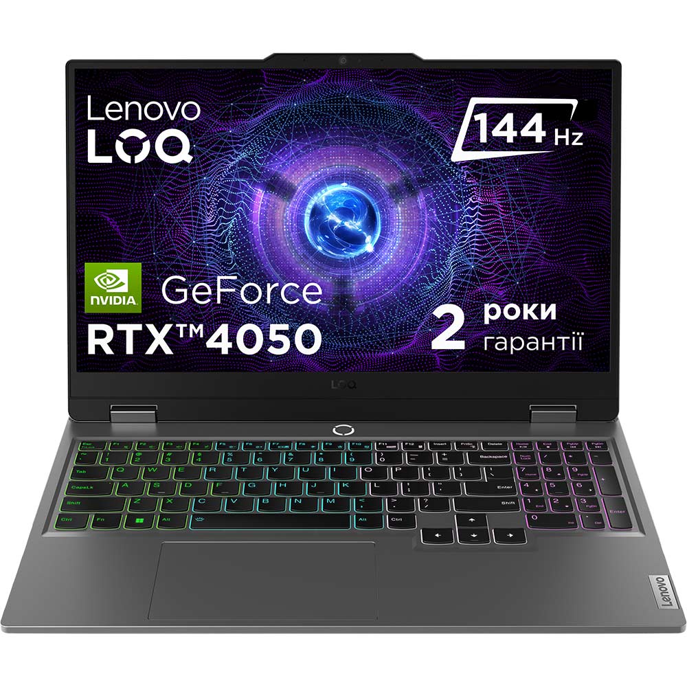 Ноутбук LENOVO LOQ 15IRX9 Luna Grey (83DV00GSRA)