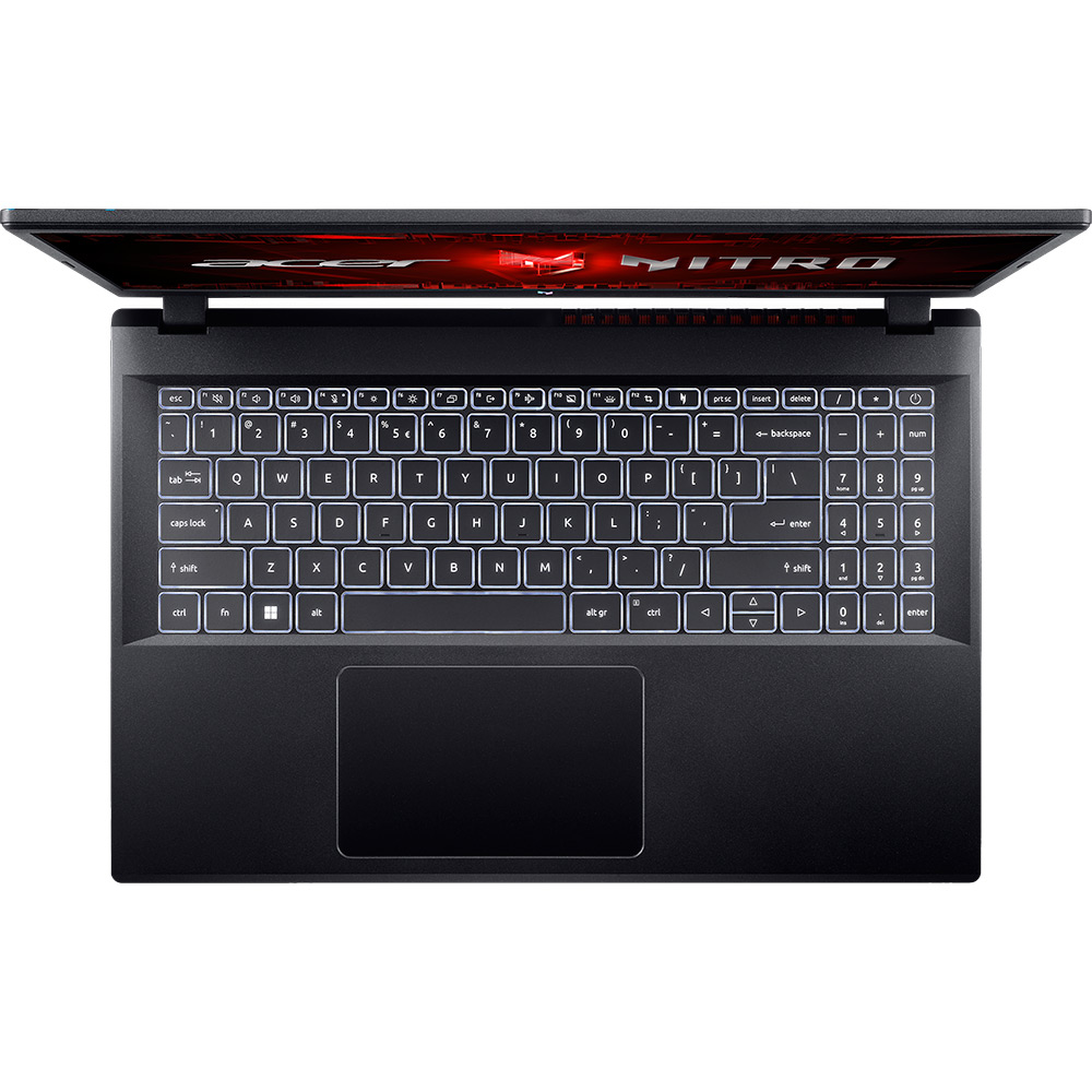Зовнішній вигляд Ноутбук ACER Nitro V 15 ANV15-51-56FQ Obsidian Black (NH.QNCEU.00M)