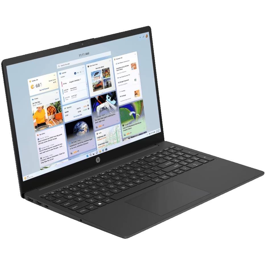 Ноутбук HP Laptop 15-fc0136ua Jet Black (B9PE9EA) Диагональ дисплея 15.6