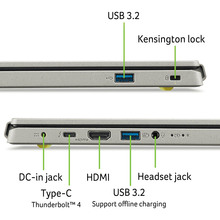Ноутбук ACER Aspire Vero AV14-52P-516P Cobblestone Gray (NX.KJSEU.003)