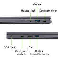 Ноутбук ACER Aspire 14 A14-51M-50AB Steel Gray (NX.KXHEU.002)