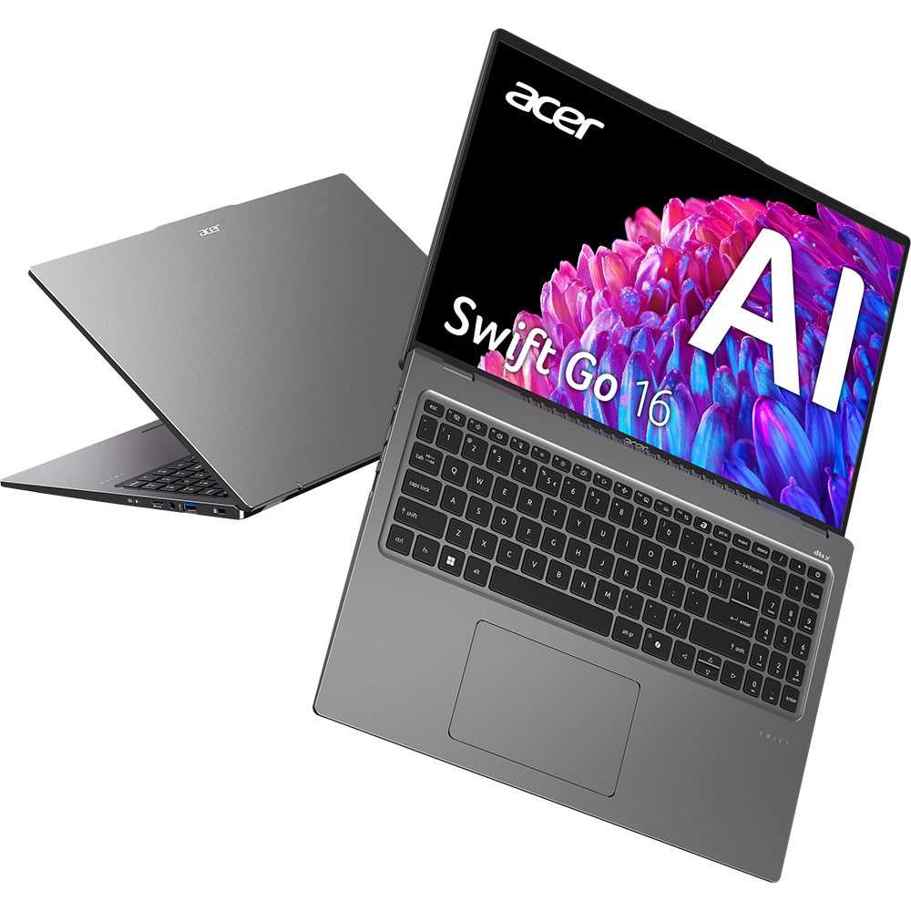 Зовнішній вигляд Ноутбук ACER Swift Go 16 SFG16-72-53VK Steel Gray (NX.KYAEU.001)