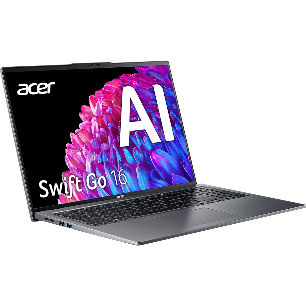 Ноутбук ACER Swift Go 16 SFG16-72-53VK Steel Gray (NX.KYAEU.001) Покриття дисплея матове
