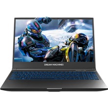 с дискретной видеокартой Ноутбук DREAM MACHINES RG3050-15 Black (RG3050-15UA60)