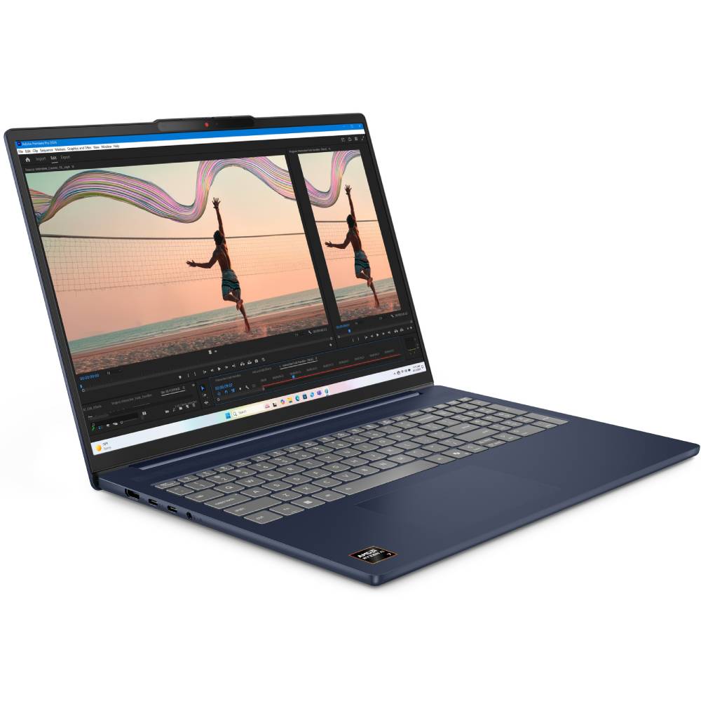 Зовнішній вигляд Ноутбук Lenovo IdeaPad Slim 5-16ARP10 Cosmic Blue (83HU002YRA)