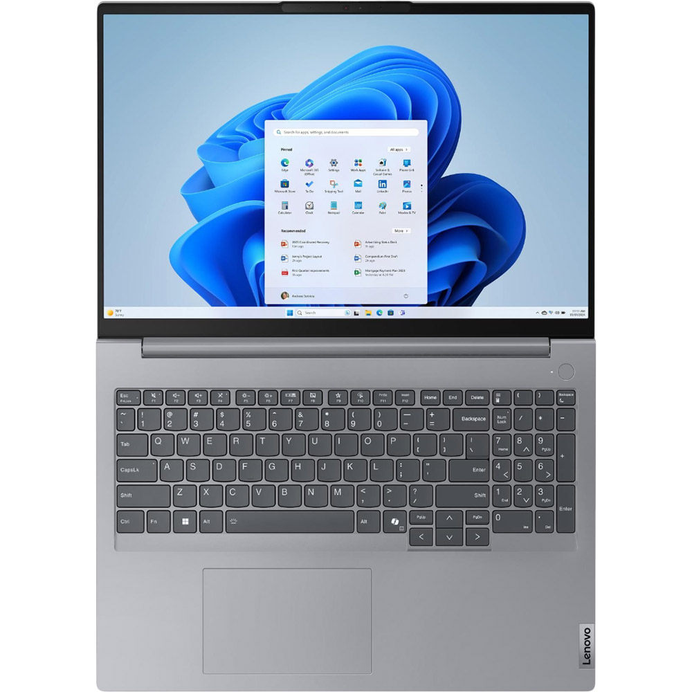 В Украине Ноутбук LENOVO ThinkBook 16 G7 ARP Arctic Grey (21MW0024RA)