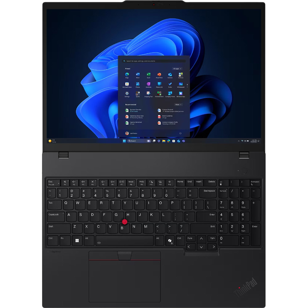 Зображення Ноутбук Lenovo ThinkPad T16 Gen 4 Black (21QFS0AJ00)