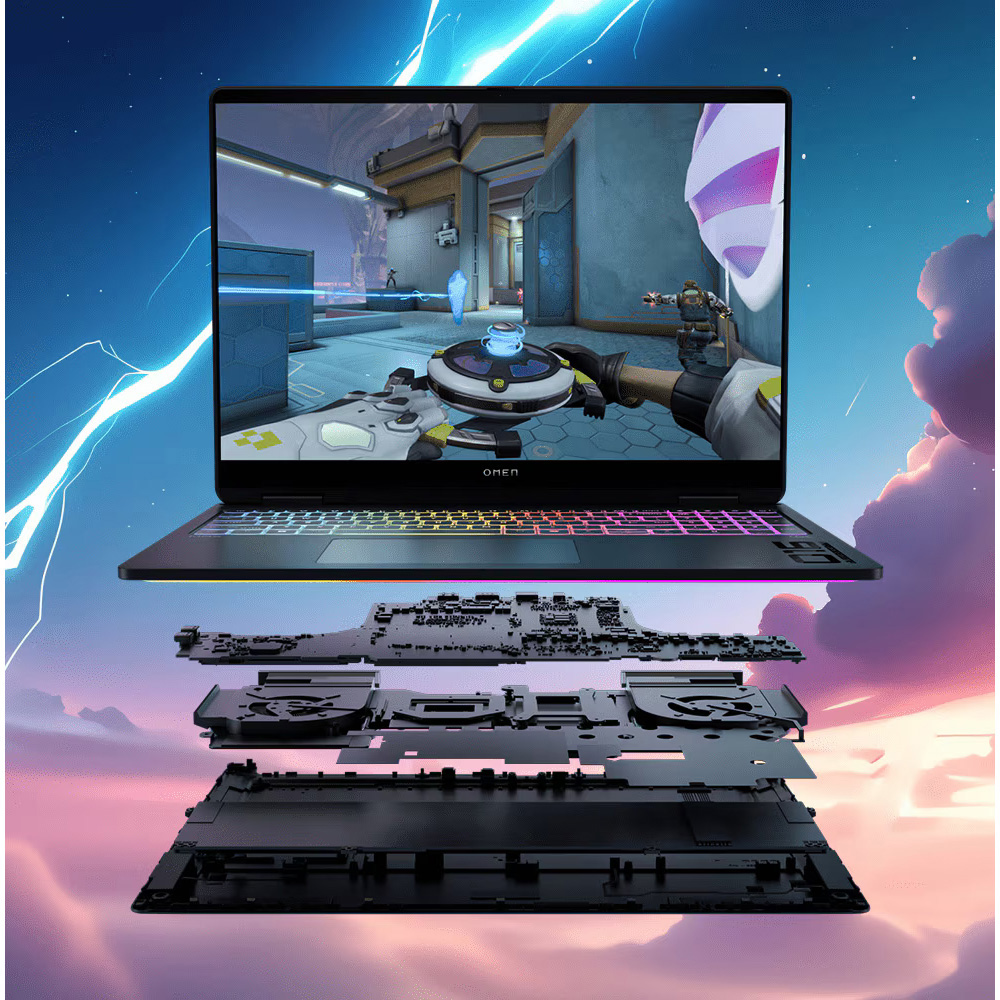 Фото Ноутбук HP Omen Max 16-ah0041ua Shadow Black (BV8Y3EA)