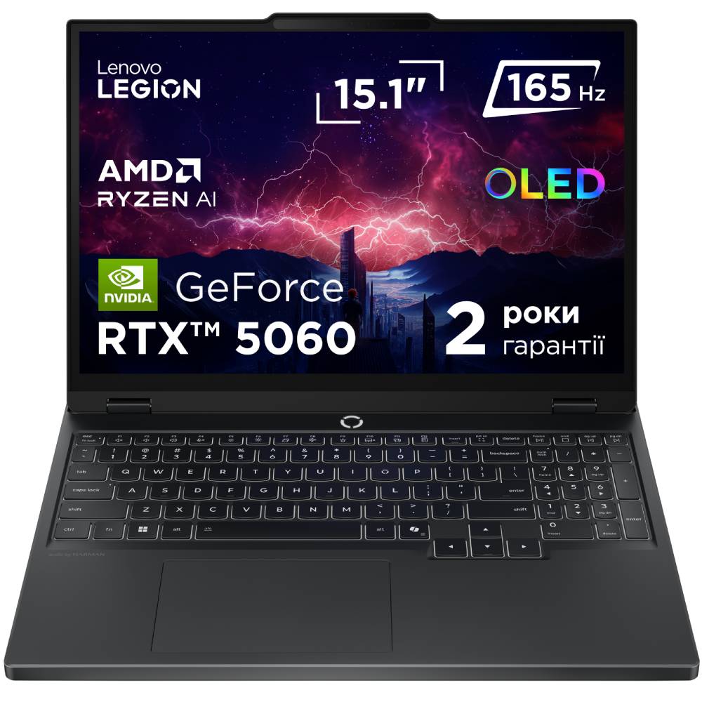 Ігровий ноутбук LENOVO Legion 5 15AKP10 Eclipse Black (83F1001ERA)