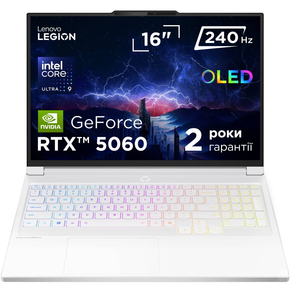 Игровой ноутбук LENOVO Legion 7 16IAX10 Glacier White (83KY002GRA)