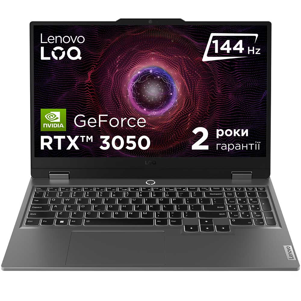 Ноутбук LENOVO LOQ 15ARP9 Luna Gray (83JC00NTRA)