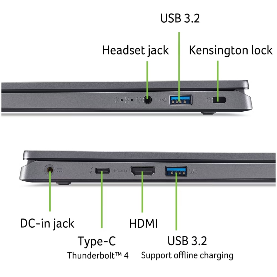 В Украине Ноутбук ACER Aspire 17 A17-51M-58SZ (NX.JEREU.005)